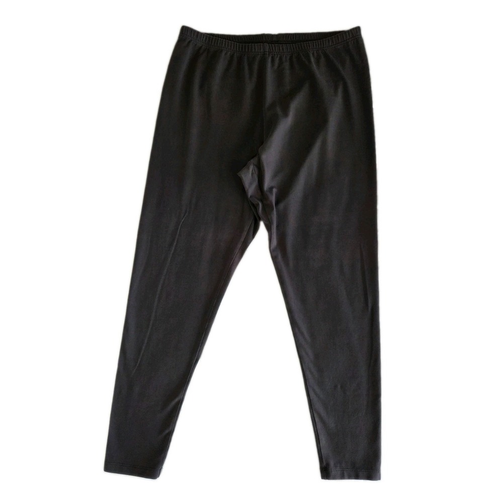 J.Jill Pima Ankle Leggings Lot of 2 Pairs Womens Large Gray Black Stretch - Picture 3 of 9